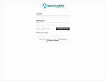 Tablet Screenshot of mediacourriel.com